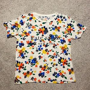 Kate Spade Floral Logo Tee, Medium